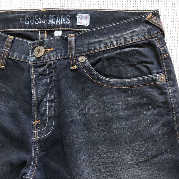 VINTAGE-Guess Jeans, Rebel ~ Low Rise Straight, size W34/L32, vintage blue. - Picture 11 of 17